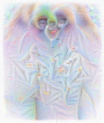 Gibbon in a labcoat